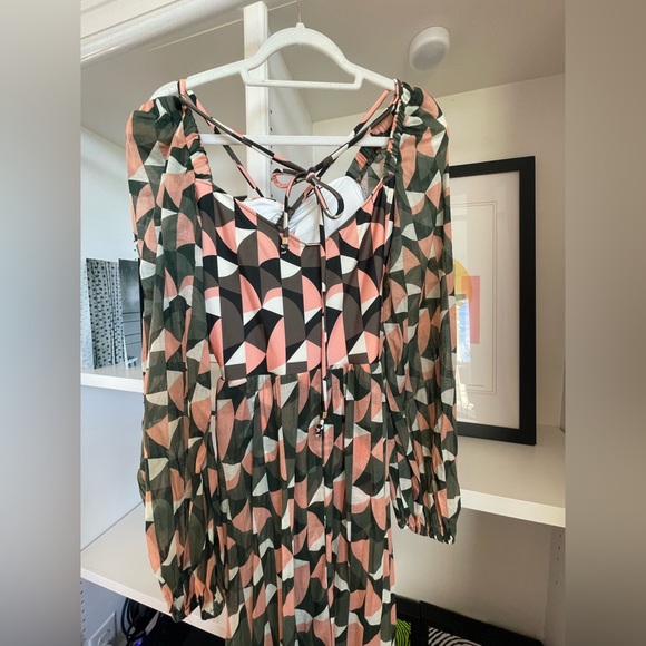 PatBO Beautiful Plitka lace-up dress, Size XL - Picture 7 of 10